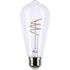 Satco Vintage 6 Watt St19 Led, Flex Gray Coil Filament, E26, 2700k, Case Of 6