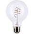 Satco Vintage 6 Watt G25 Led, Flex Gray Coil Filament, E26, 2700k, Case Of 6