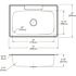 Elkay Dayton Stainless Steel 33x22x8-1/16" 1-Hole Single Bowl Drop Chrome Faucet