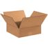 Box Partners Flat Corrugated Boxes 12"x12"x4" Kraft Package Of 25