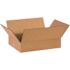 Box Partners Flat Corrugated Boxes 14"x10"x3" Kraft Package Of 25