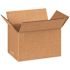 Box Partners Corrugated Boxes 8"x5"x4" Kraft Package Of 25