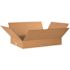 Box Partners Flat Corrugated Boxes 24"x18"x4" Kraft Package Of 20