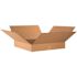 Box Partners Flat Corrugated Boxes 24"x24"x4" Kraft Package Of 10