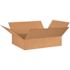Box Partners Flat Corrugated Boxes 26"x20"x6" Kraft Package Of 20