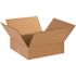Box Partners Flat Corrugated Boxes 14"x14"x3" Kraft Package Of 25