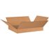 Box Partners Flat Corrugated Boxes 26"x20"x4" Kraft Package Of 20