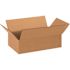Box Partners Flat Corrugated Boxes 14"x8"x4" Kraft Package Of 25