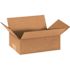 Box Partners Flat Corrugated Boxes 9"x6"x3" Kraft Package Of 25