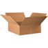 Box Partners Flat Corrugated Boxes 22"x22"x8" Kraft Package Of 15
