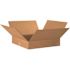 Box Partners Flat Corrugated Boxes 20"x20"x4" Kraft Package Of 10