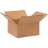 Box Partners Flat Corrugated Boxes 10"x10"x5" Kraft Package Of 25