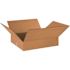 Box Partners Flat Corrugated Boxes 18"x16"x4" Kraft Package Of 25