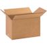 Box Partners Long Corrugated Boxes 10"x6"x6" Kraft Package Of 25