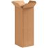 Box Partners Tall Corrugated Boxes 4"x4"x10" Kraft Package Of 25