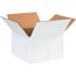 Box Partners Corrugated Boxes 12"x12"x8" White Package Of 25