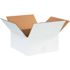 Box Partners Corrugated Boxes 12"x12"x6" White Package Of 25