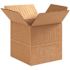 Box Partners Multi-Depth Corrugated Boxes 4"x4"x4" Kraft Package Of 25