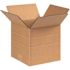 Box Partners Multi-Depth Corrugated Boxes 6"x6"x6" Kraft Package Of 25