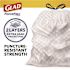 Forceflex Kitchen Drawstring Trash Bags, 13 Gal, Gain Lavender Scent, 24 X 27.38, White, 80 Bags/Box, 3 Boxes/Carton