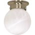 Satco Brushed NICKEL One-Light 6 Ball Flush Fixture
