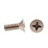 Generic Machine Screws, Flat Hd, Phillips Dr, #12-, Ss, Package Of 100