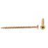 Generic Particle Board Screws, Bugle, Phillips, #8, Yellow, Package Of 50