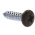 Generic Sheet Metal Screws, Self-Tap, Phillips Drive, Black, Package Of 25