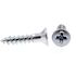 Generic #3 x 1/2" Wood Screws, Flat Head, Phillips Drive, Zinc, Package Of 50