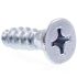 Generic Wo Screws, Flat Hd, Phillips Dr, #16 1 In,zinc, Package Of 10