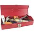 Great Neck 16-Piece Light-Duty Office Tool Kit, Metal Box, Red