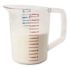 Rubbermaid Commercial 2 Qt Clear Polycarbonate Measuring Cup Package Of 6