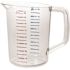 Rubbermaid Commercial 2 Qt Clear Polycarbonate Measuring Cup Package Of 6