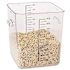 Rubbermaid Commercial 18 Qt Sqr Polyctte Fd Strge Containr Wth Litr Package Of 6