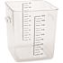 Rubbermaid Commercial 18 Qt Sqr Polyctte Fd Strge Containr Wth Litr Package Of 6