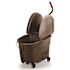 Rubbermaid Commercial Wavebrake 1120 Oz Brown Mop Bucket With Down Press Wringer