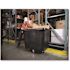 Rubbermaid Commercial Cube Truck, 12 Cu. Ft., 500-Lb Capacity, Black