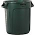 Rubbermaid Commercial Brute 10 Gal Green Round Trash Can Package Of 6