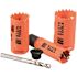 Klein Tools 3-Piece Electrician's Hole Saw Kit With Arbor