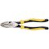 Klein Tools 9'' Journeyman High-Leverage Side-Cutting Connector Crimping Pliers