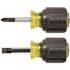 Klein Tools 2 Piece Stubby Screwdriver Set