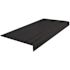 Roppe 12 X 4 Ft Black Ld Abrasive Rubber Square Nose Stair Tread