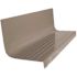 Roppe 20 X 3 Ft Pewter Raised Circular Rubber Square Nose Stair Tread
