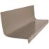 Roppe 20 X 3 Ft Pewter Raised Circular Rubber Square Nose Stair Tread
