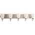 Progress Lighting Gather Collection Brushed NICKEL Five-Light Bath Fixture