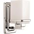 Progress Lighting Metric One Light Polished Chrome Bath Light With Etched Glass