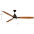 Progress Lighting Gaze 60 In. 3-Blade LED Ceiling Fan W/ Light (Antique Bronze)