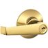 Schlage F Series Leverset 605 Non-Handed , Bright Brass , Elan Lever , Entrance