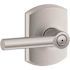 Schlage Broadway Privacy Lever, Satin Chrome
