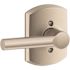 Schlage Broadway Dummy Lever, Satin NICKEL